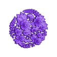 Update202508-yuanhua.stl Flower Plate - Relief