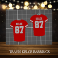 Chiefs-Jersey-3.png Travis Kelce Küpe Desenli Forma / KC Chiefs / Kelce Forması / Chiefs küpeleri / Amerikan Futbolu / NFL takımları