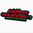 Screenshot-2024-01-26-161636.png A NIGHTMARE ON ELM STREET 2 - FREDDY'S REVENGE Logo Display by MANIACMANCAVE3D