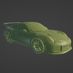 1.png STL-Datei Porsche 911 GT2RS 2018・Design für 3D-Drucker zum herunterladen