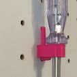 84643e6a3ecef2b60ba2e67382bed78f_display_large.jpg Бесплатный STL файл Customizable Pegboard Screwdriver Holder・3D-печатная модель для загрузки