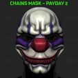 001.jpg Chains Mask - Payday 2 Mask - Halloween Cosplay Mask