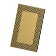 Recta-frame-Moucharabeih-allah-Wallart-14.jpg Moucharabieh rectangular Allah carving relief wall art 3D print model