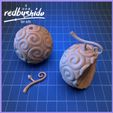 COLOR-3.jpg Akuma no mi: Gomu Gomu no Mi PROP (Monkey D. Luffy Devil Fruit of One Piece) .STL FILE