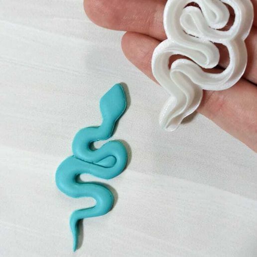 POLYMER CLAY CUTTERS, POLYMER CLAY CUTTERS, SNAKE, VIBORA, POLYMER CLAY CUTTER 3D model