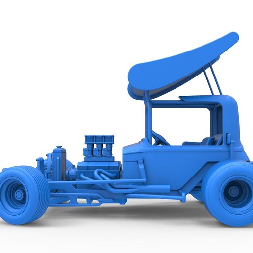 58.jpg Vintage Winged Supermodified stock car para Dirt girando Escala 1:25