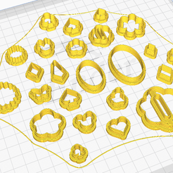 del6.png STL file Polymer Clay Earring Cutter Dangle Set Batch 28 BONUS (March SALE SET A)・3D print design to download, POLYMER_CUTTERS_DESIGNS