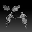 07.jpg Guardian Angel Figurine – Classical Flying Angel Statue | High Detail 3D Printable STL File
