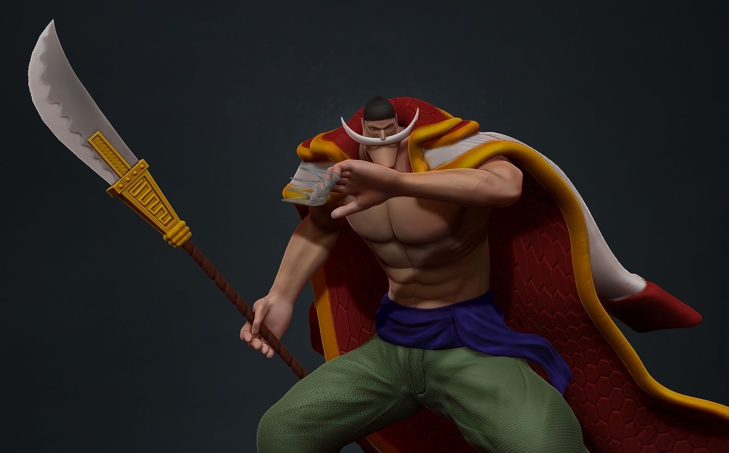 Descargar Archivo One Piece Edward Newgate Whitebeard 3d Print Statue Plan De La Impresora 3d Cults