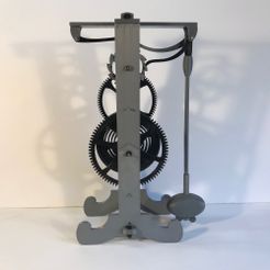 front.jpg STL-Datei Galileo escapement clock spring driven all 3D printed kostenlos・3D-Druckvorlage zum Herunterladen