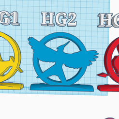 HG123.png Archivo STL HG Symbol Display Logo Ornament・Objeto de impresión 3D para descargar