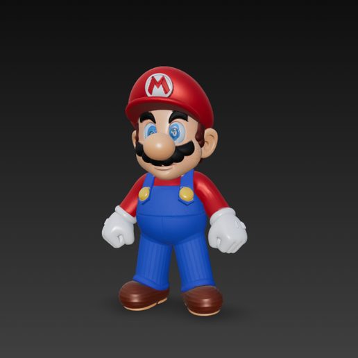 Mario 3D Print Model - Ready-to-print Super Mario Bros Figure 3D model