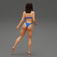 Girl-03.jpg 3D file Pretty Bikini Woman Standing on one Leg 3D print model・3D print model to download, 3DGeshaft