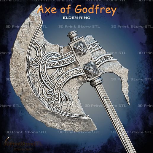 🪓 Axe of Godfrey Cosplay Elden Ring - STL File 3D print model・Archivo ...