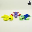 IMG_16801.jpg Cute Articulated Turtles #3 - Swappable & Customizable Shell - Print in Place - No Supports