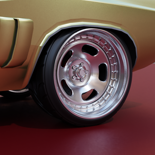 b3.png 3D file MG Muscle Sloted Wheel set front and rear with 2 offsets・3D printable design to download, BlackBox