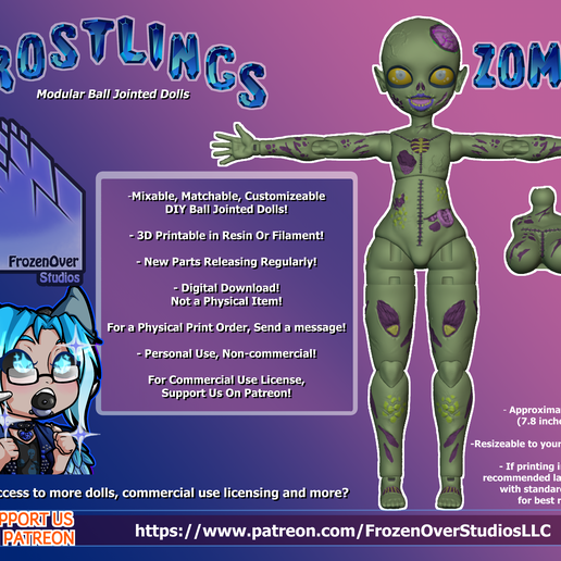 Frostlings-Promo-Zombie.png Frostlings Zombie BJD