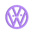 vw led.stl Volkswagen Logo Led Wallmount