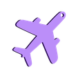 Avion 2.stl Free STL file Plane keychain or pendant・3D print object to download