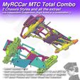 MyRCCar MTC Total Combo 2 Chassis Styles and all the extras! Use Independent Suspension, Rigid Axles or a combination :) C MyRCCar MTC Total Combo, deux types de châssis 1/10 RC Off-Road et de nombreux extras !