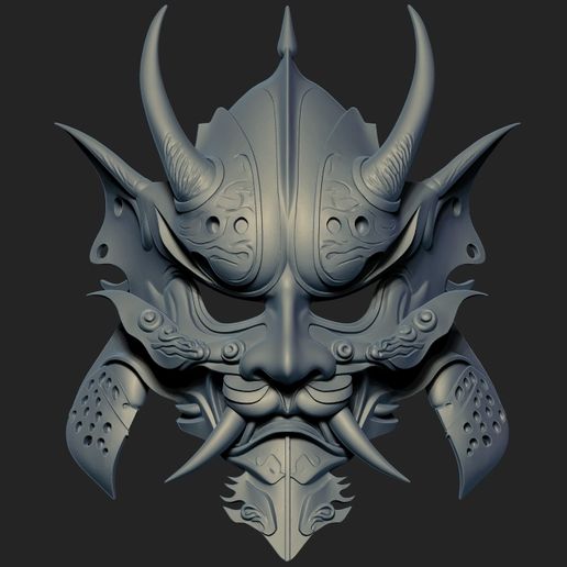 🇯🇵 japan , samurai , mask , decor , printing・ STL File for 3D printing ...