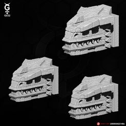 Carno-Head-Stone-A.jpg Файл STL Камень головы Карно - модель A (x3)・3D-печать дизайна для загрузки