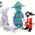 il_fullxfull.5956469253_cefa.jpg Articulated Bone Pirate by Cobotech, Skelly Pirate, Skeleton Pirate Toys, Articulated Toys, Desk Decor, Cool Gift