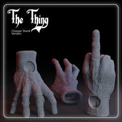 post001.png STL-Datei The Thing - Ladeständer für Airpod und Apple Watch・Design für den 3D-Druck zum Herunterladen