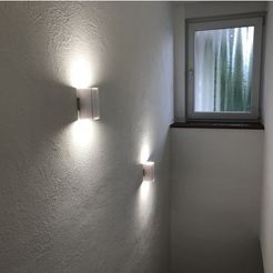 54578611656798245210940077c32ced_preview_featured.jpg Free STL file Gu10 LED Wall Lamp・3D printer design to download