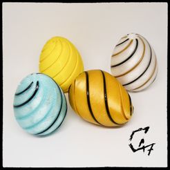 Easter-2021-filament_0.jpg Free STL file Easter Eggs with filament・3D printable object to download
