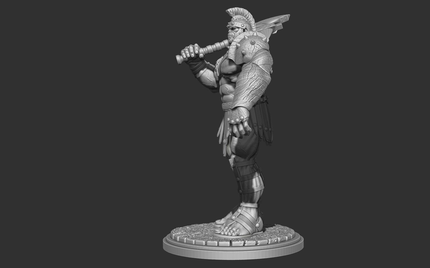 ZBrush hulk2.jpg 3D file hulk gladiator・3D printable design to download, dimka134russ