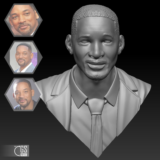 Will Smith Bust 3D model