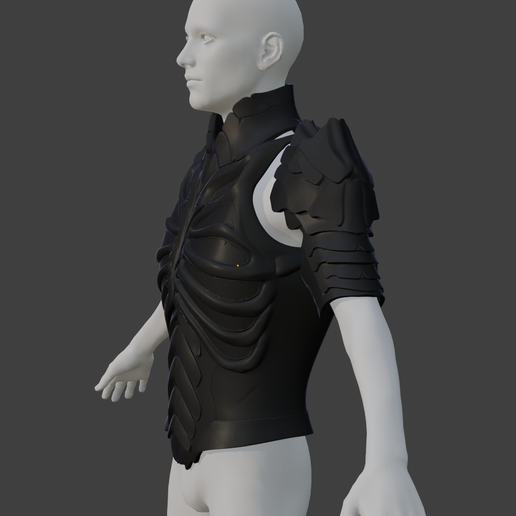 🎭 Vecna Inspired Body Armor and Pauldrons・ STL File for 3D printing・Cults