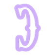 C_Ucase.stl Merlina - alphabet font - cookie cutter