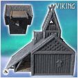 4.jpg Large Viking building with thatched roof, high platform and wood storage annex (18) - North Northern Norse Nordic Saga 28mm 15mm Medieval Dark Age