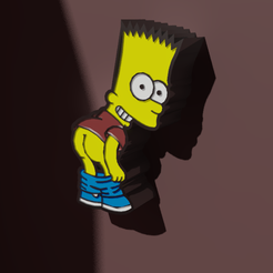 V-No1.png Lamp Simpsons Bart Simpson home decoration
