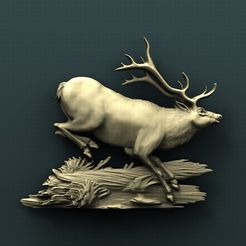 B126.jpg Free STL file Deer・3D printing template to download
