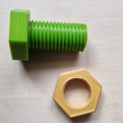Download free STL file spinner screw & nut • 3D print template ・ Cults