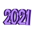 2021_01.STL Free STL file 2021 Happy New Year・Template to download and 3D print, alexlpr