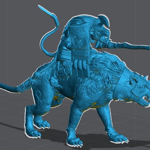 🎲 Rats Riding Rats・ 3D File for 3D printing・Cults