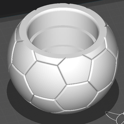 mate-futboll.png STL file Mate ball Indoor soccer ball staggered・Design to download and 3D print