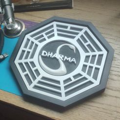 355530281_144081628640403_6781226483998507356_n.jpg Fichier STL Logo Dharma de la série LOST・Design imprimable en 3D à télécharger