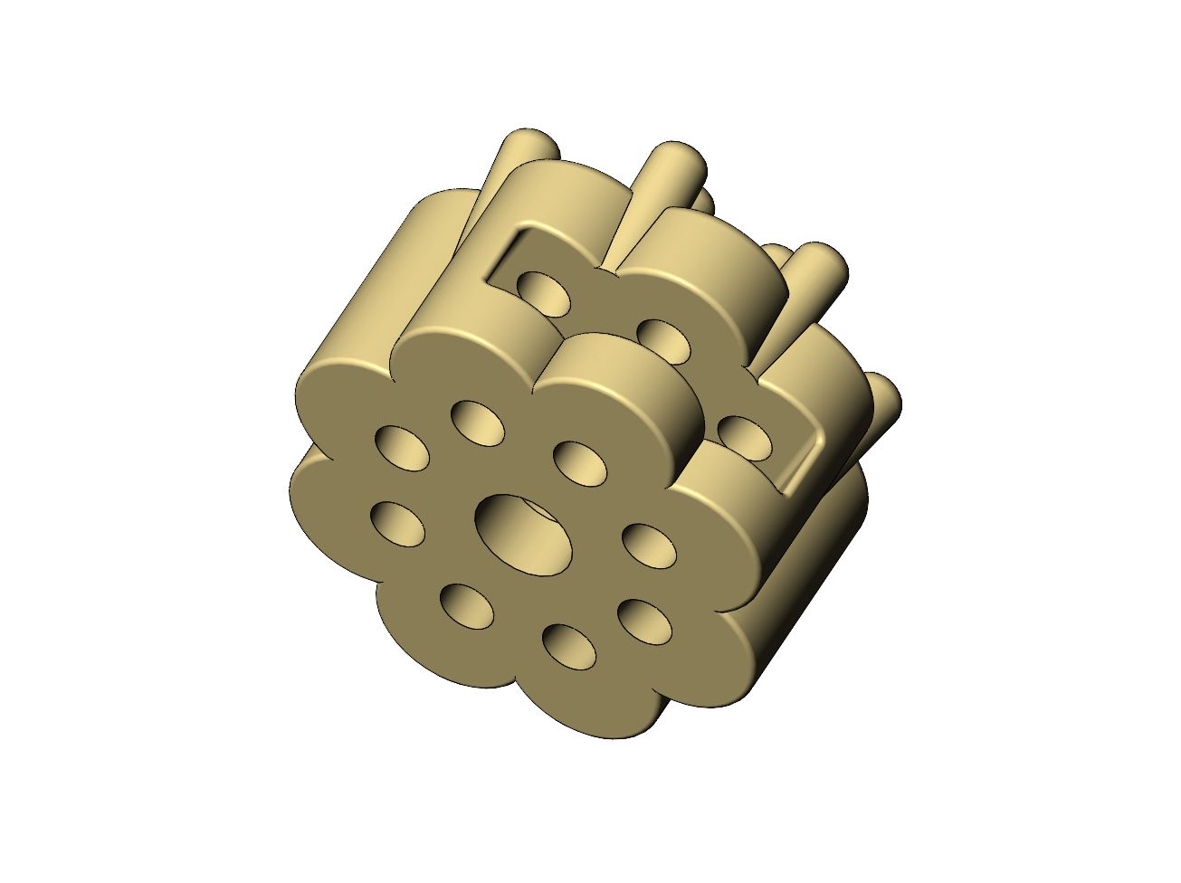 Cluster-V2-Bubble-bracelet-slider-08.jpg Archivo STL Pulsera de racimo de diamantes de burbuja redonda modelo de impresión 3D・Diseño imprimible en 3D para descargar, RachidSW
