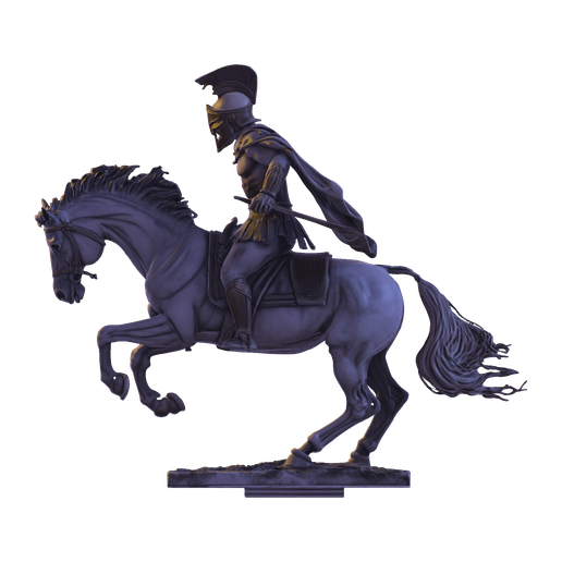017.png HighPoly Древний воин на резвом скакуне