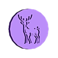 jelen.stl Cookie stamp + cutter -  deer