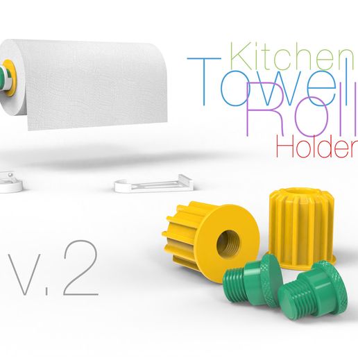 45042e04-3274-47b7-a81d-f45b19404b49.jpg Kitchen Towel Roll Holder Version 2