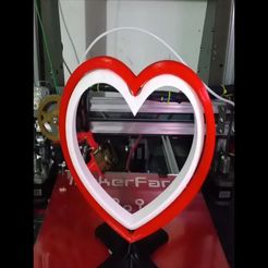 spinning_heart000.jpg Бесплатный STL файл Valentine spinning heart Photo holder・Шаблон для 3D-печати для загрузки
