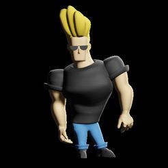 Screenshot_82.jpg STL file Johnny Bravo - Cartoon・3D printer model to download