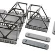 Pratt-Truss-Bridge-3D-Printed-Miniature-Wargaming-Terrain-28mm-15mm-Scale-Long-Brindge-Elements.jpg Pratt Truss Bridge - Miniature Wargaming Terrain