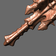 5.png DREADMACE MELEE DOOM THE DARK AGES MACE WEAPON - COSPLAY SCALE KEYED AND CUT ULTRA HIGH QUALITY HI-POLY STL FOR 3D PRINTING